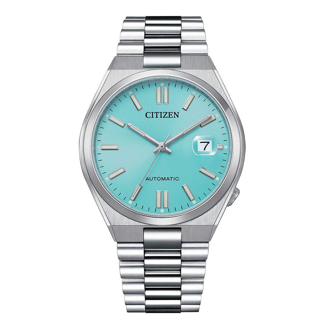 Citizen men's blue dial stainless steel bracelet watch hotsell